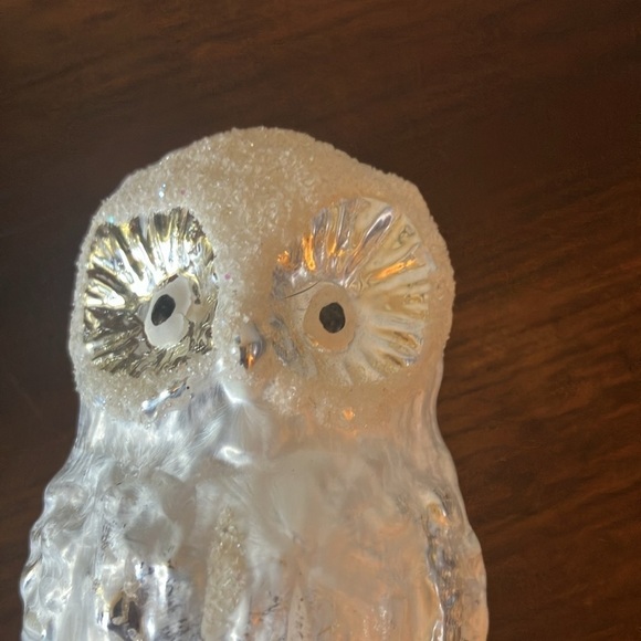 Vintage: Snowy White Owl-Clip On Glass-Ornament - Picture 14 of 16